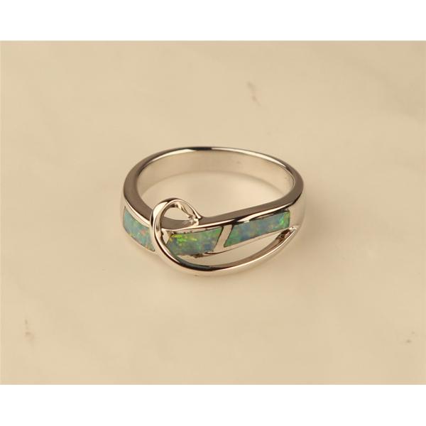 925银镶嵌欧泊戒指