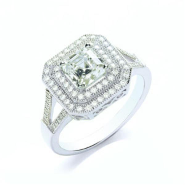 BOUTON  SQUARE SURROUND RING (M) BR007M