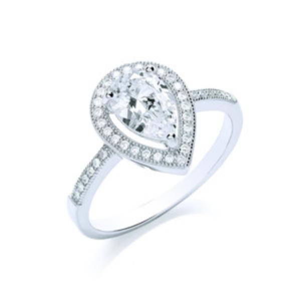BOUTON  DELICATE PEAR RING (O) BR050O