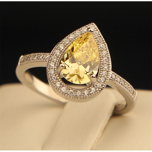 BOUTON  DELICATE PEAR RING (O) BR051O
