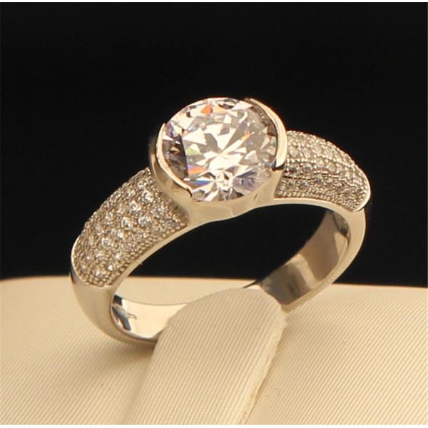 BOUTON  CHUNKY PAVE RING (M) BR070M