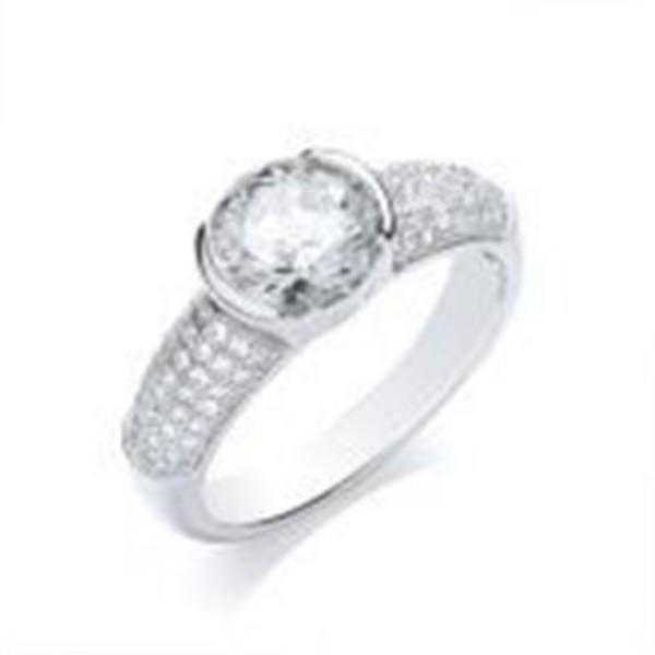 BOUTON  CHUNKY PAVE RING (O) BR070O