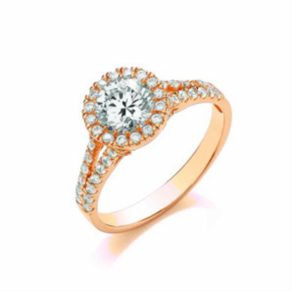 BOUTON  ROSE ROULETTE RING - SPLIT SHANK (M) BR084M