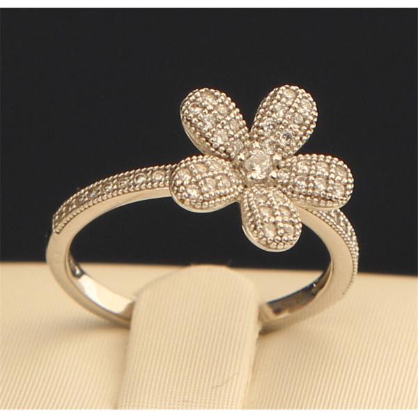 BOUTON  MICRO PAVE FLORAL RING (M) BR089M