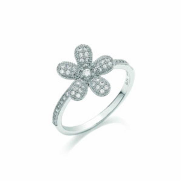 BOUTON  MICRO PAVE FLORAL RING (O) BR089O