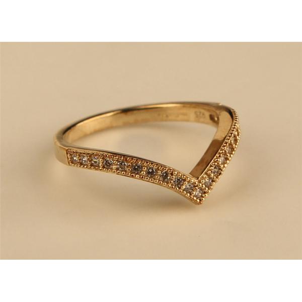 BOUTON  WISHBONE RING - GOLD PLATE (M) BR094M