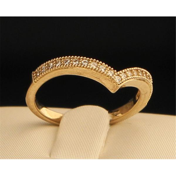 BOUTON  WISHBONE RING - GOLD PLATE (O) BR094O
