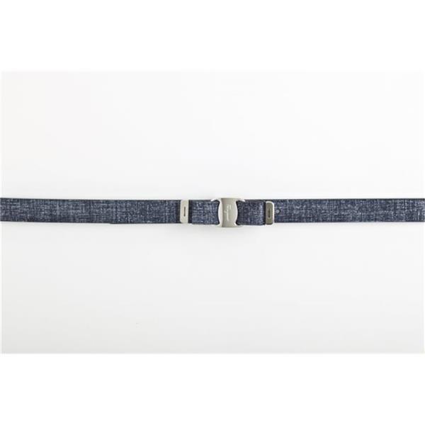 FERRAGAMO MISS VARA BOW DENIM Ladies' Belts( 23 )Sized 23B222 015