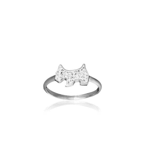 AGATHA陶瓷密镶Scottie小狗指环（14）