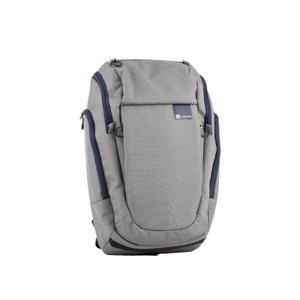 GO TRAVEL(D)  SIMPLICITY- 18 BACKPACK- GREY MELANGE (+BLUE)