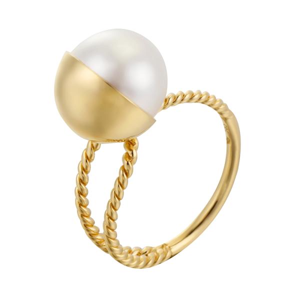 纯银镀铑戒指（12号）