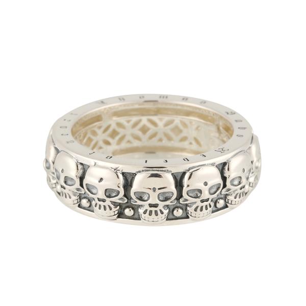 托马斯萨博镀黑骷髅头骨女士戒指（62号）