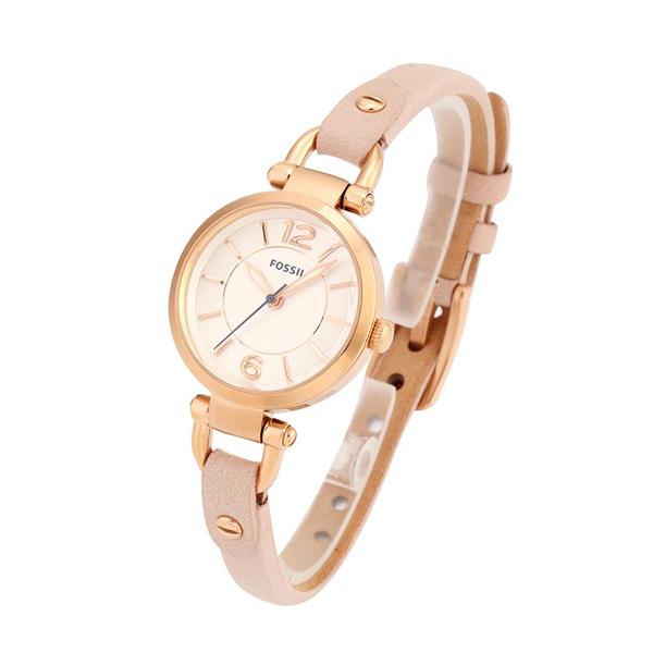 Fossil GEORGIA ANALOG WATCH 0 JWL GP LEATHER STRAP