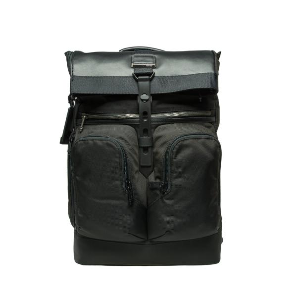 ALPHA BRAVO LONDON ROLL-TOP BKPK BLACK