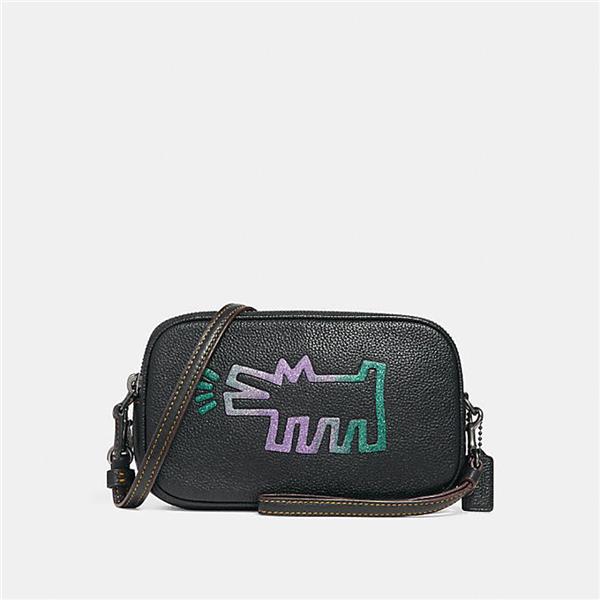 COACH X KEITH HARING系列斜挎手拿包