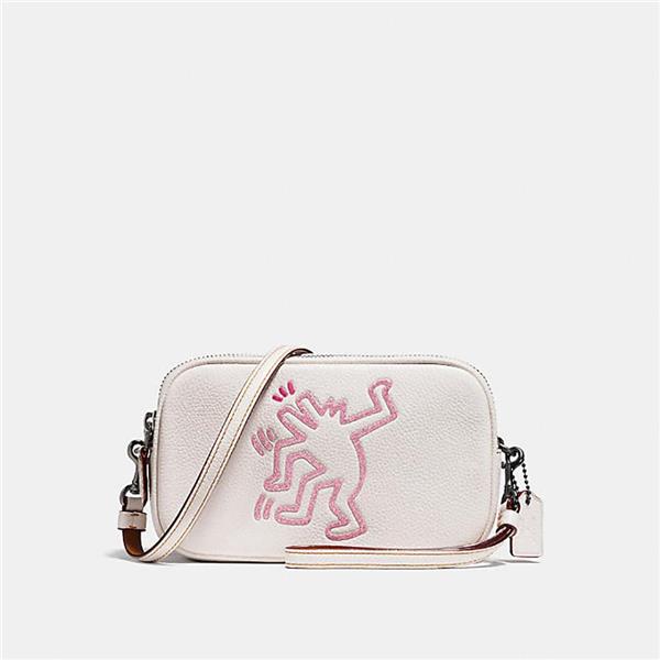 COACH X KEITH HARING系列斜挎手拿包