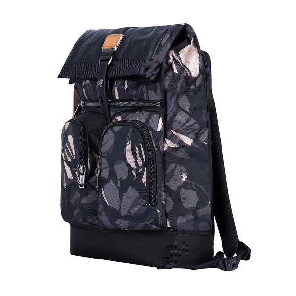 ALPHA BRAVO LONDON ROLL-TOP BKPK GREY HIGHLANDS PRINT 1st