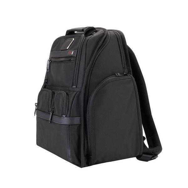 TUMI ALPHA COMPACT LAPTOP BRIEF PACK BLACK 1st