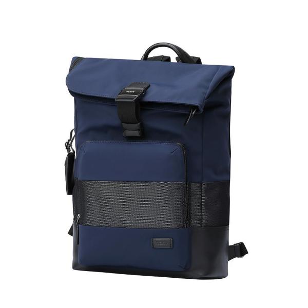 HARRISON OAK ROLL TOP BACKPACK NAVY REFLECTIVE 1st