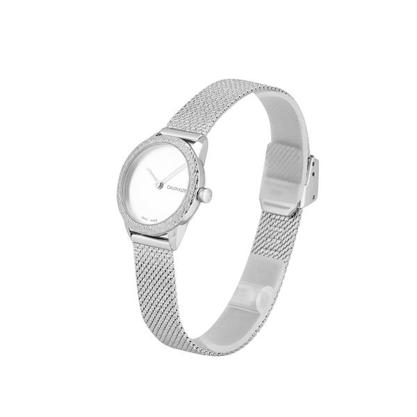 Calvin Klein Watch CK LADY SST MINIM PO LY SST PATTERN MESH SIL DIAL