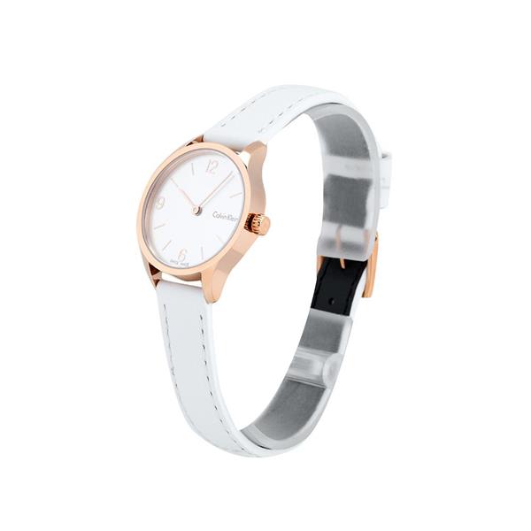 Calvin Klein Watch LADY PVD ENDLESS PO LY PVD5N WHT LEA SIL DIAL