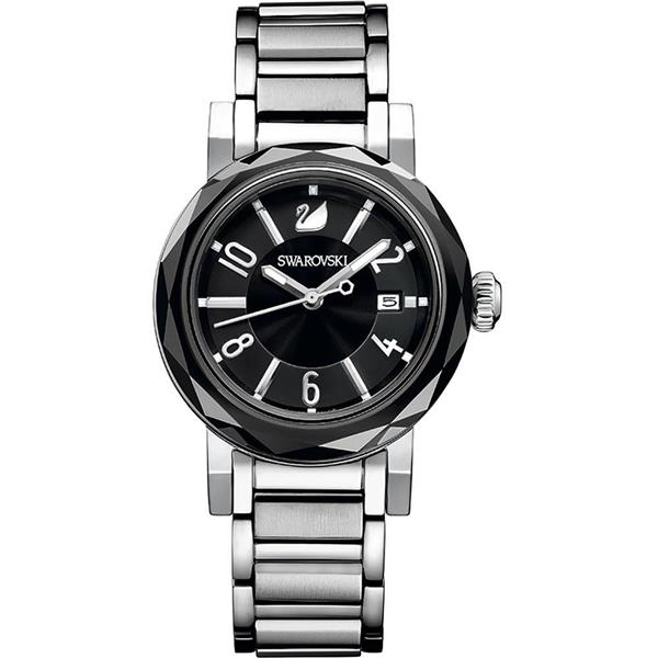 SWAROVSKI  WATCH OCTEA LADY JET HEM/STS