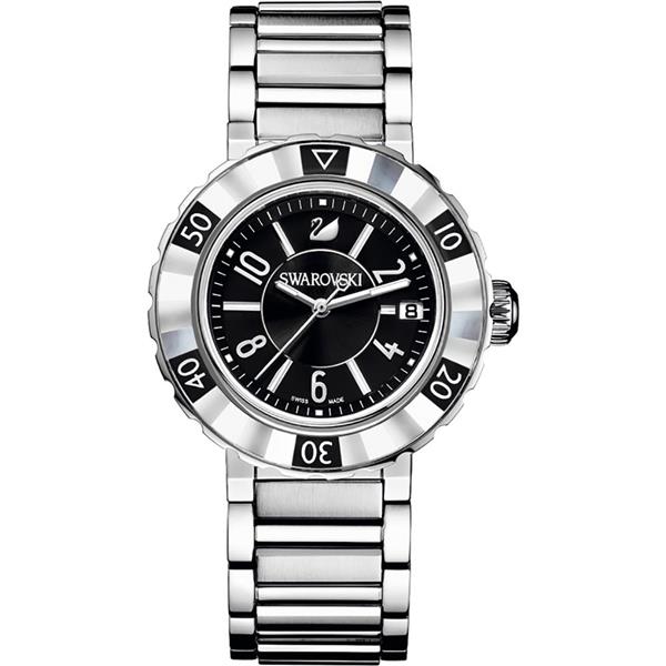 SWAROVSKI  WATCH OCTEA SPORT CRY/STS BLACK