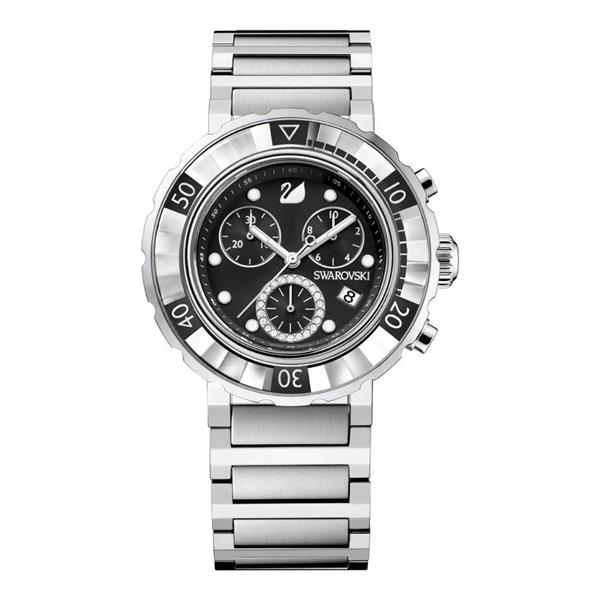 SWAROVSKI  WATCH OCTEA CHRONO BLACK STS